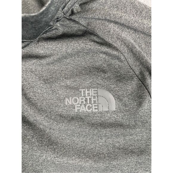 The North Face Quarter Zip Pullover Mens L Gray Long‎ Sleeve Active UPF Shirt - Picture 2 of 8